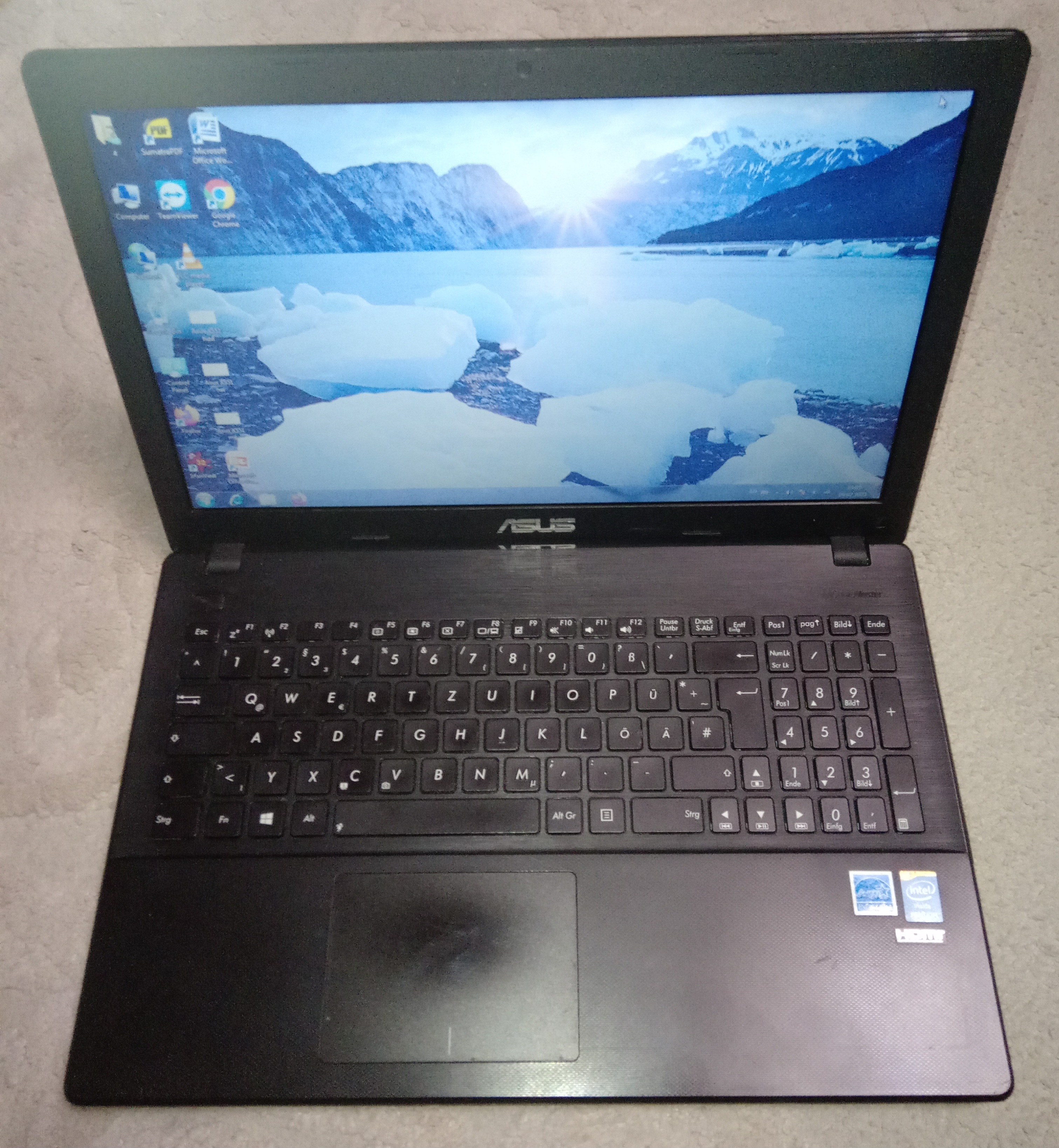 Laptop Asus X551/2117U Dual/4gb ddr3/bat 100min