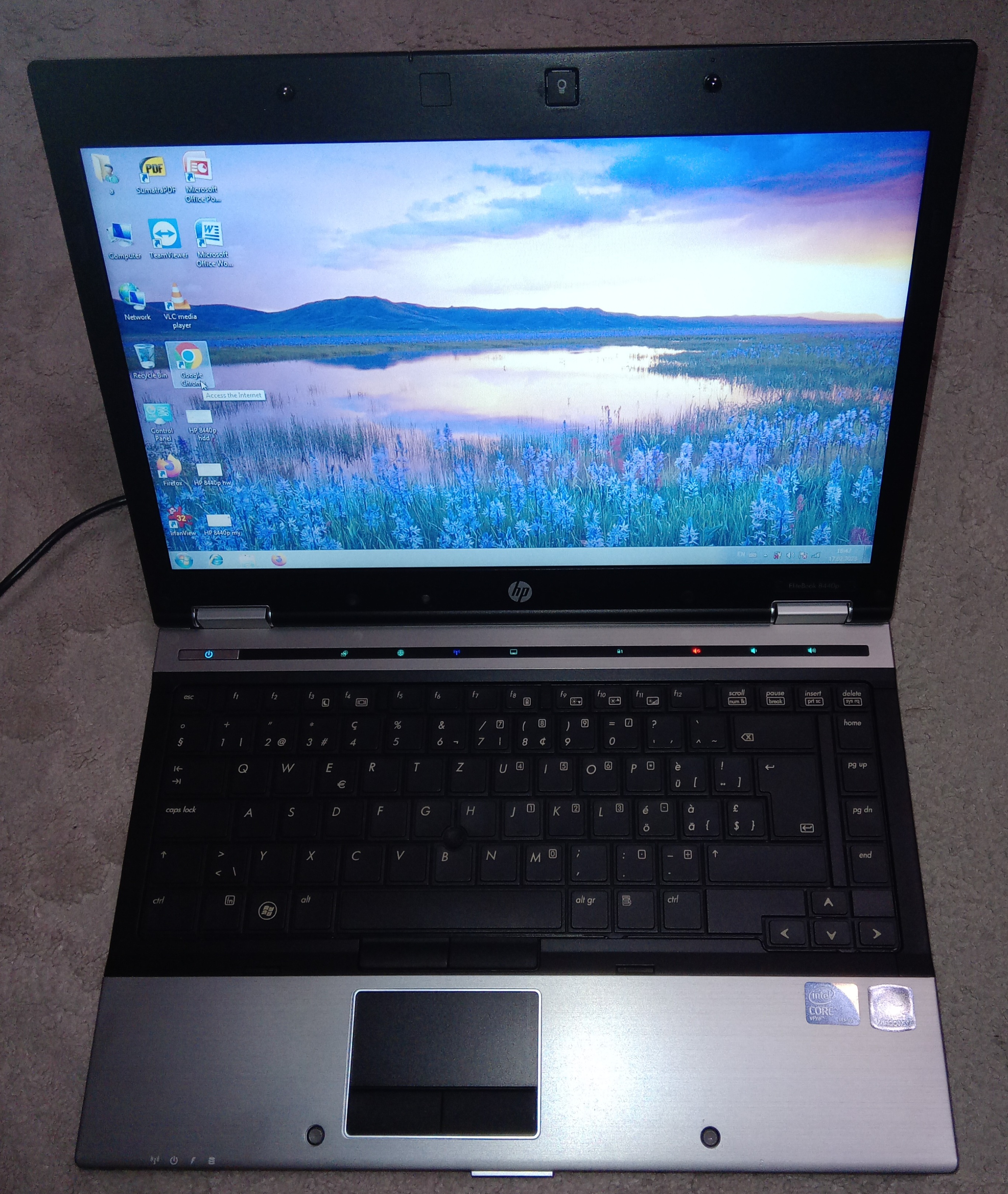 Laptop HP 8440p/i5-520M/4gb ddr3