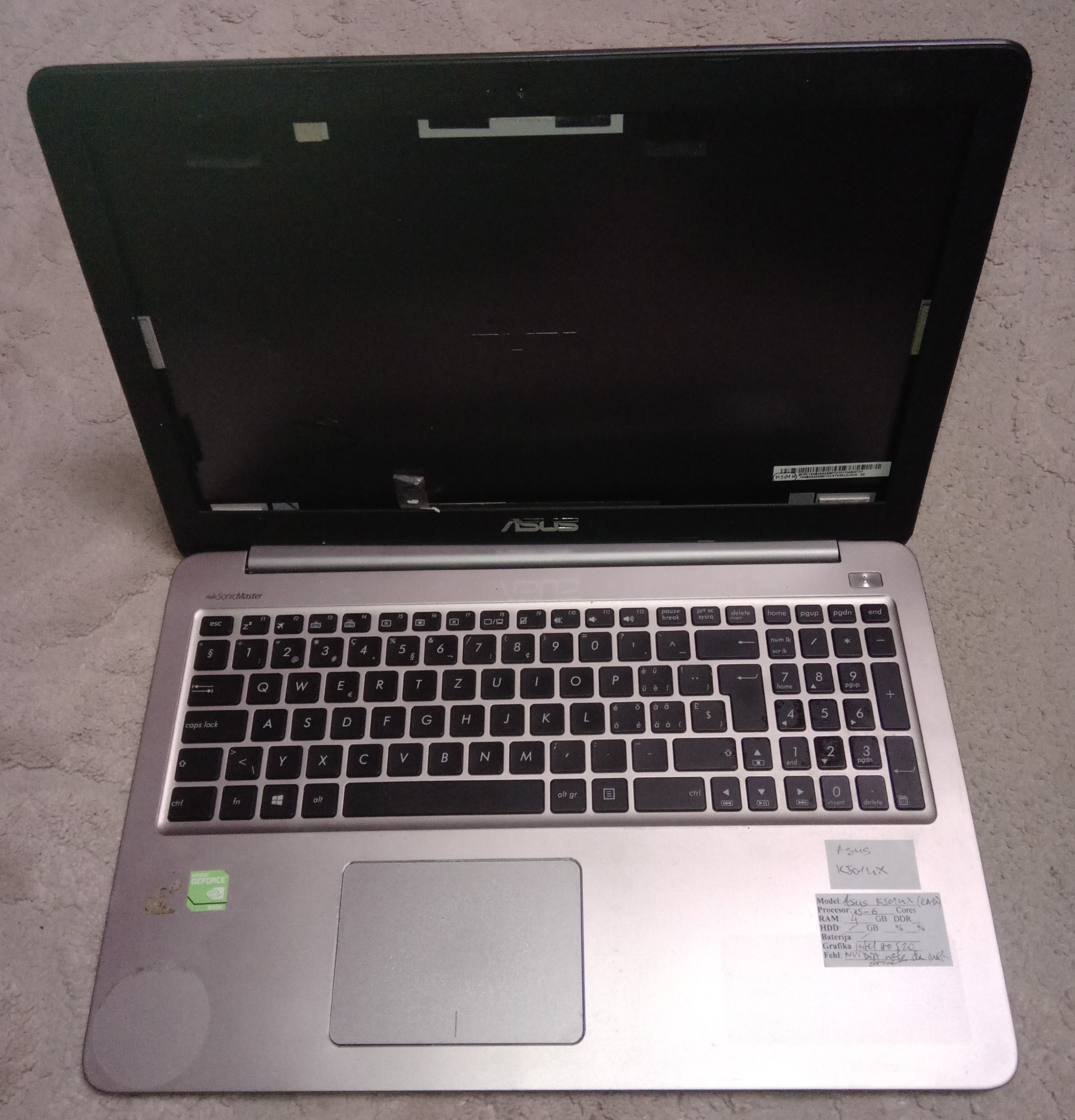 Delovi/Laptop Asus K501UX