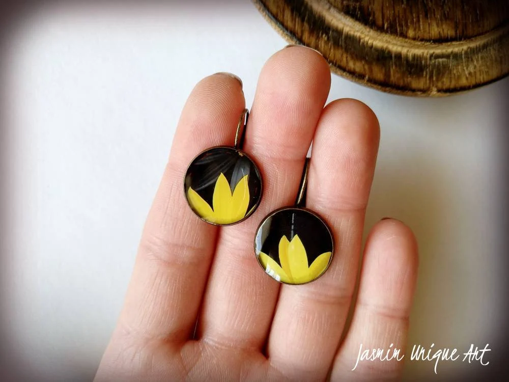 Minđuše Suncokreti