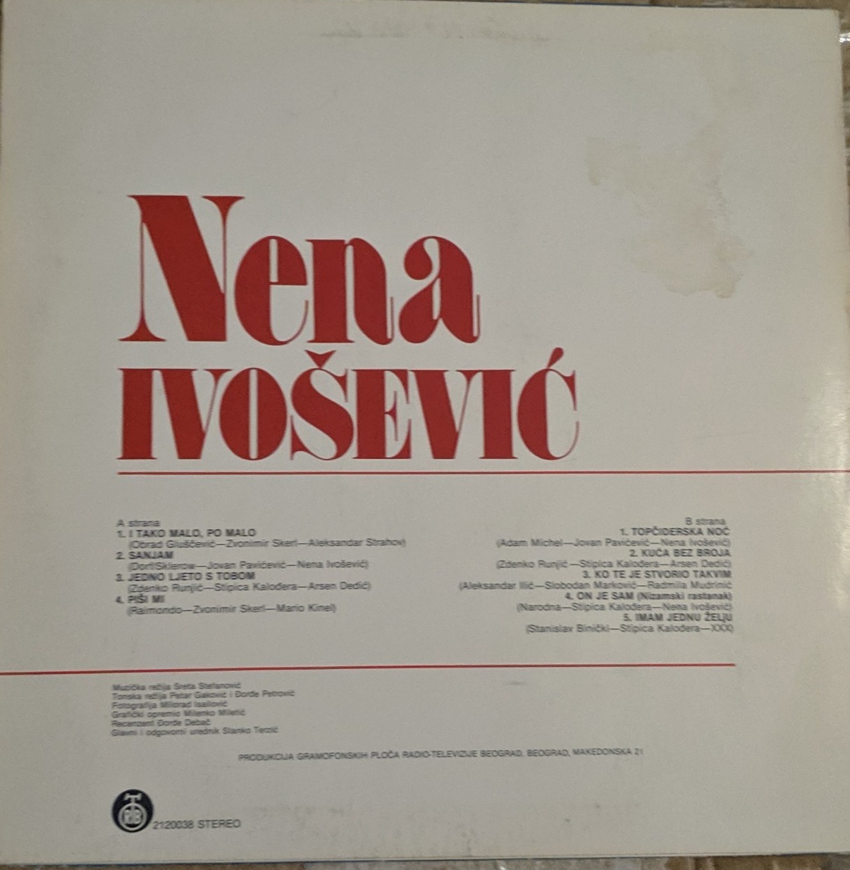 Nena Ivosević- I Tako Malo Po Malo