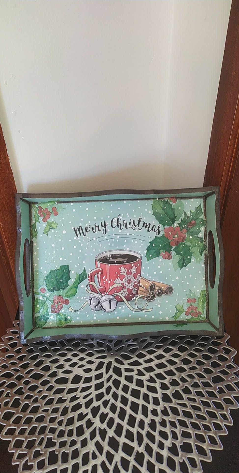 Dekupaž poslužavnik