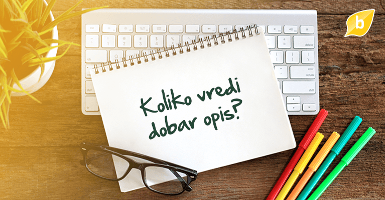 Novembar jedan - Koliko vredi dobar opis predmeta?